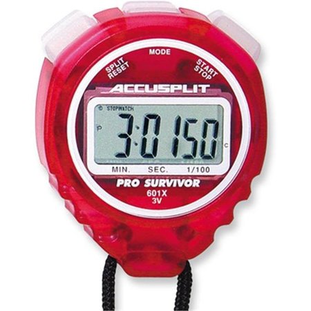 ACCUSPLIT Accusplit A601XCH Pro Survivor Stopwatch with Cherry Case A601XCH